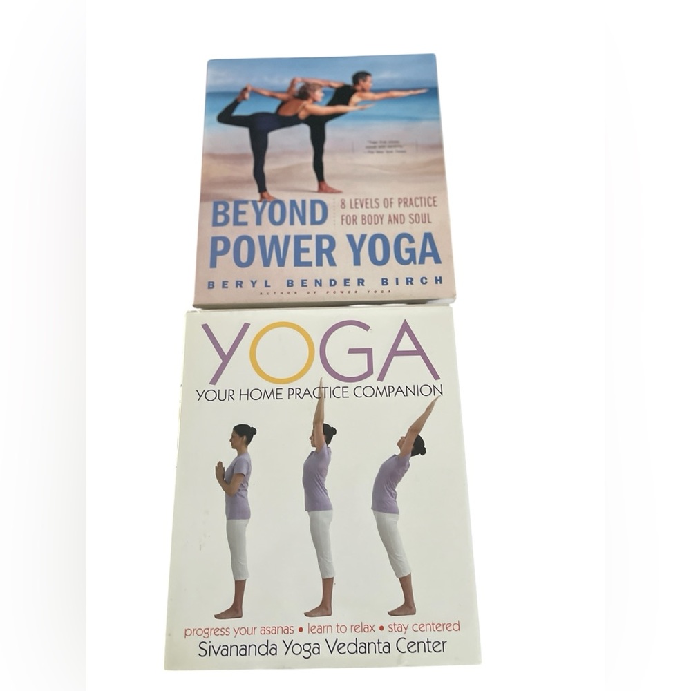 Yoga Books Lot of 2 Beyond Power Yoga & Yoga Home Practice Companion